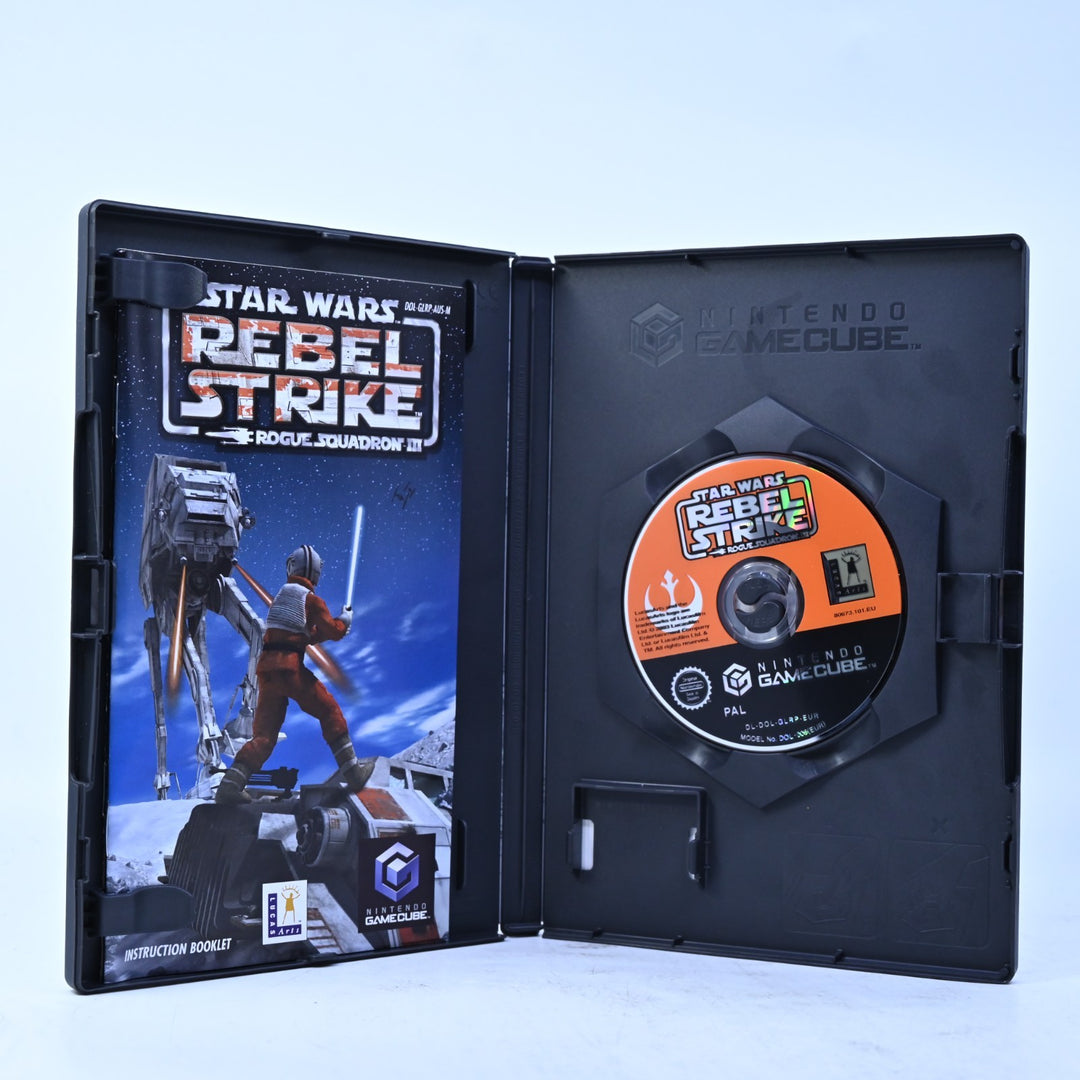 Star Wars Rogue Squadron III: Rebel Strike - Nintendo Gamecube Game + Manual