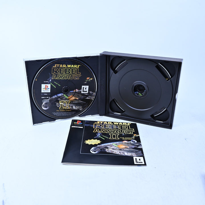 Star Wars: Rebel Assault II Hidden Empire - PS1 Game + Manual - PAL - MINT DISC!