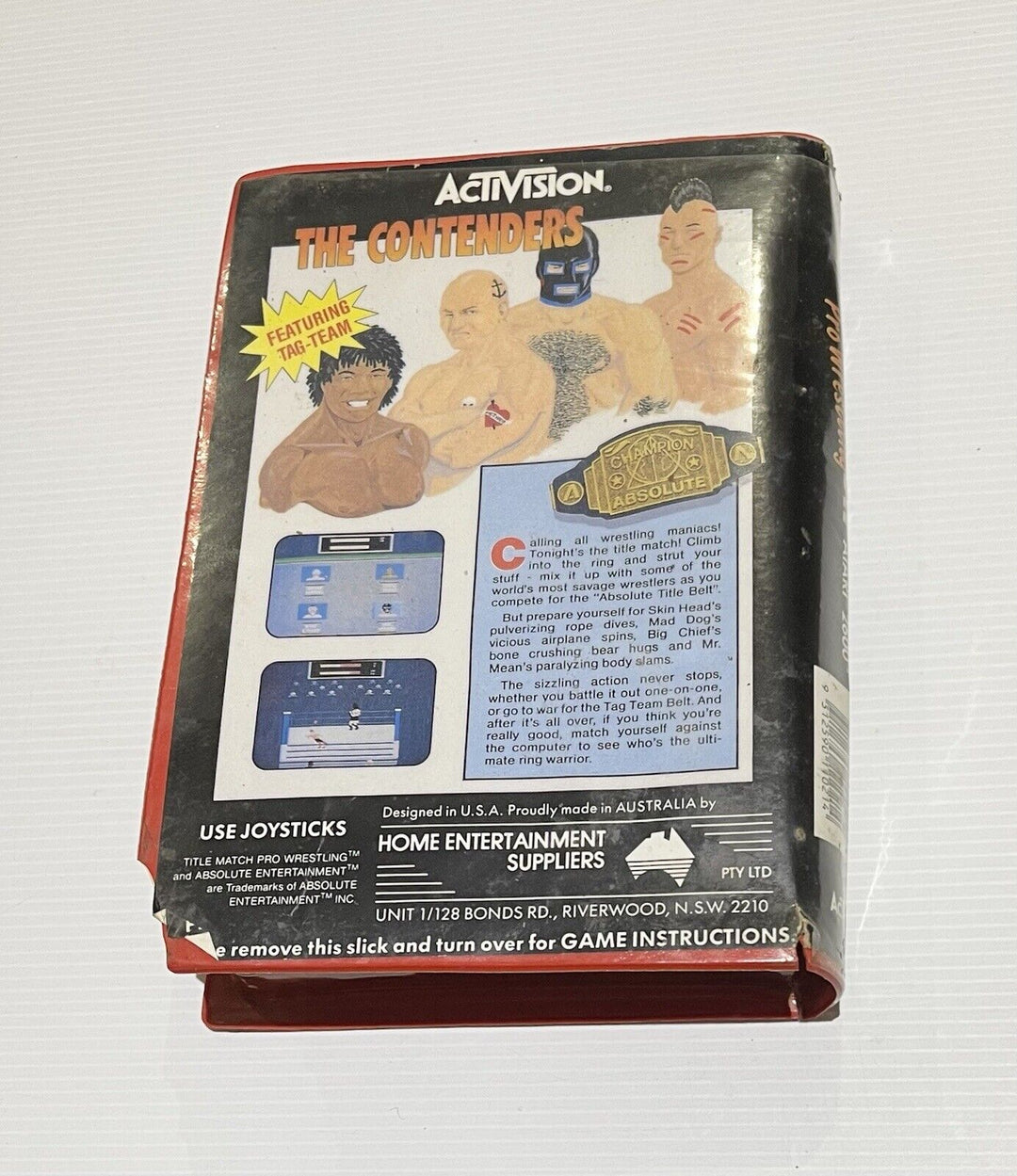 MATCH PRO WRESTLING - Atari 2600 Boxed Game - PAL - FREE POST!