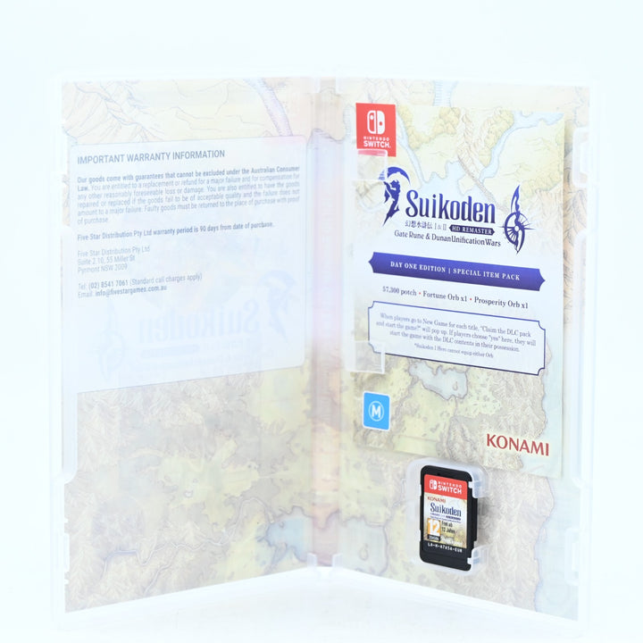 Suikoden I & II HD Remaster Day 1 Edition - Nintendo Switch Game - FREE POST!