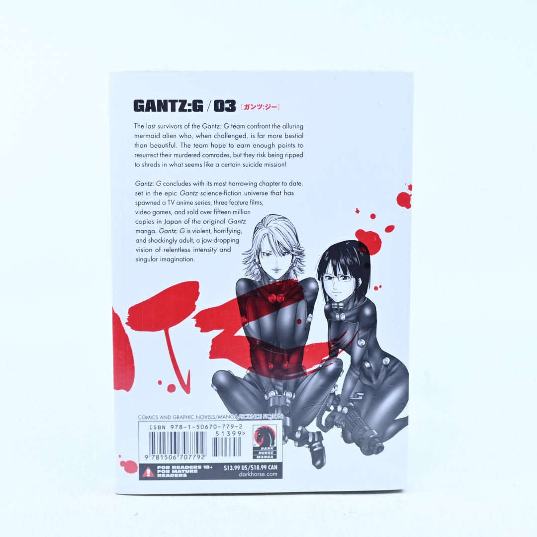 SEALED! Gantz: G - Volume 3 - Tomohito Ohsaki - Dark Horse - Manga