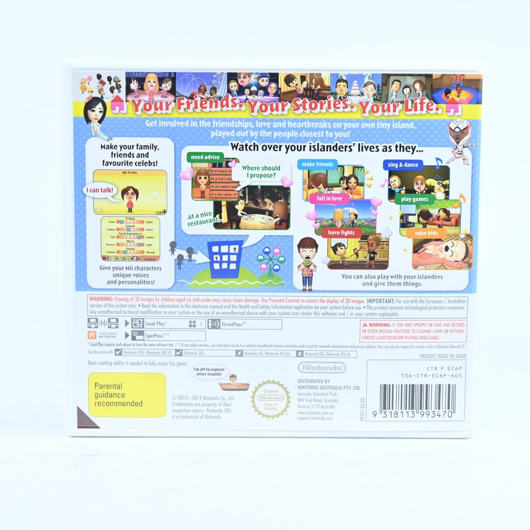 Tomodachi Life - Nintendo 3DS Game - PAL + Manual - FREE POST!