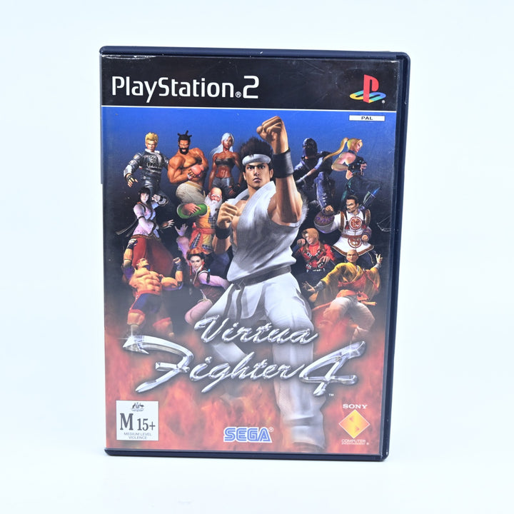 Virtua Fighter 4 - Sony Playstation 2 / PS2 Game + Manual - PAL - MINT DISC!