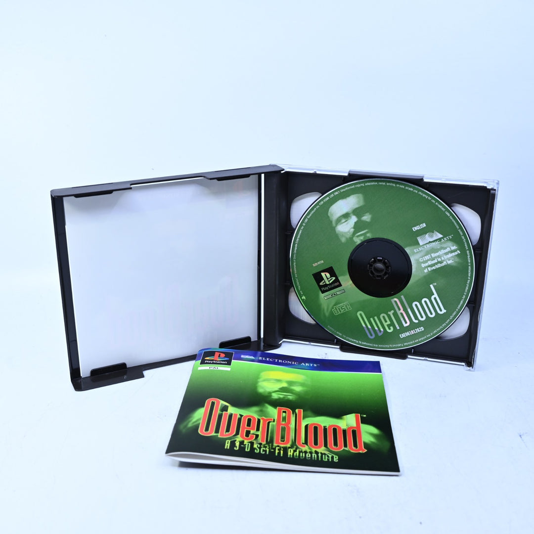 Overblood - Sony Playstation 1 / PS1 Game + Manual - PAL - MINT DISC!