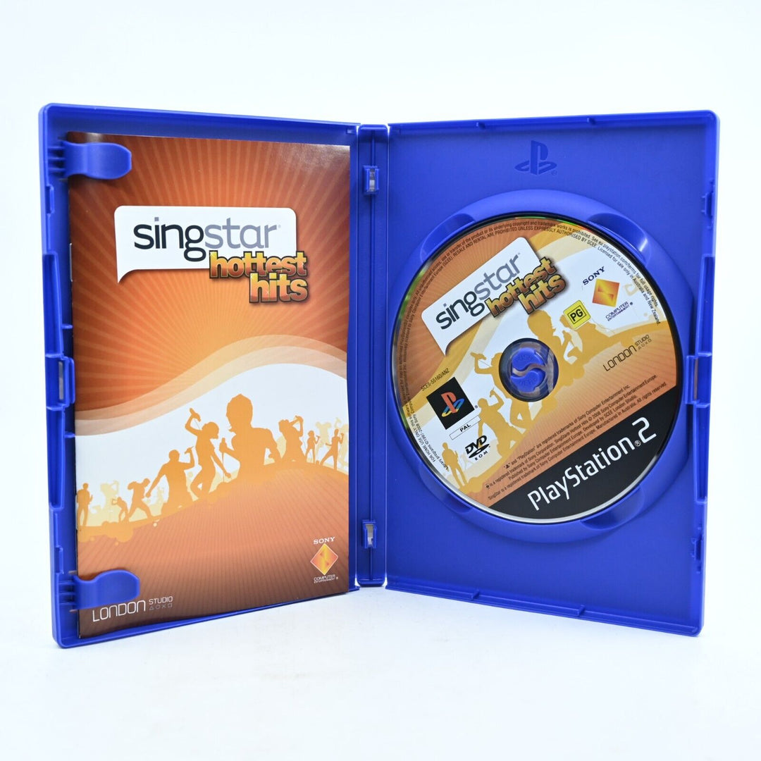 Singstar Hottest Hits - Sony Playstation 2 / PS2 Game + Manual - PAL - MINT DISC