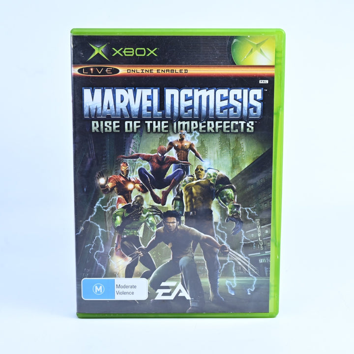 Marvel Nemesis: Rise of The Imperfects - Original Xbox Game + Manual - PAL