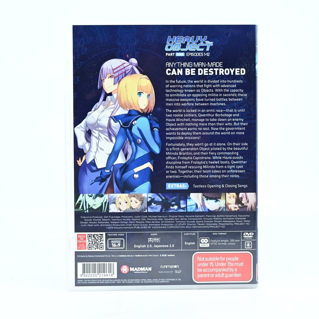 Heavy Object - Part One - Region 4 - DVD - MINT DISCS! Anime AUS