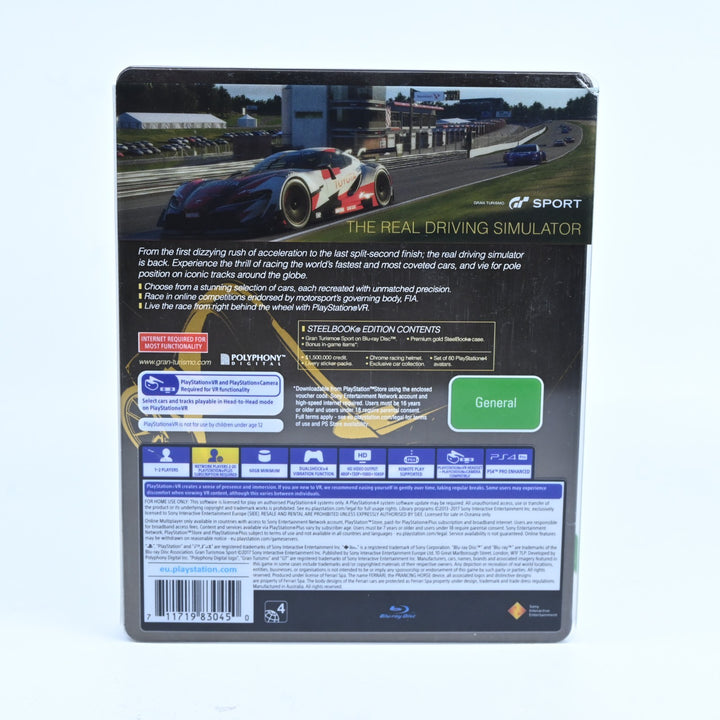 Gran Turismo Sport - Steelbook - Sony Playstation 4 / PS4 Game - FREE POST!