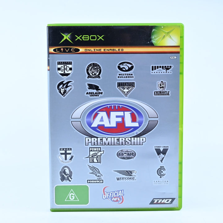 AFL Premiership - Original Xbox Game + Manual - PAL - MINT DISC!