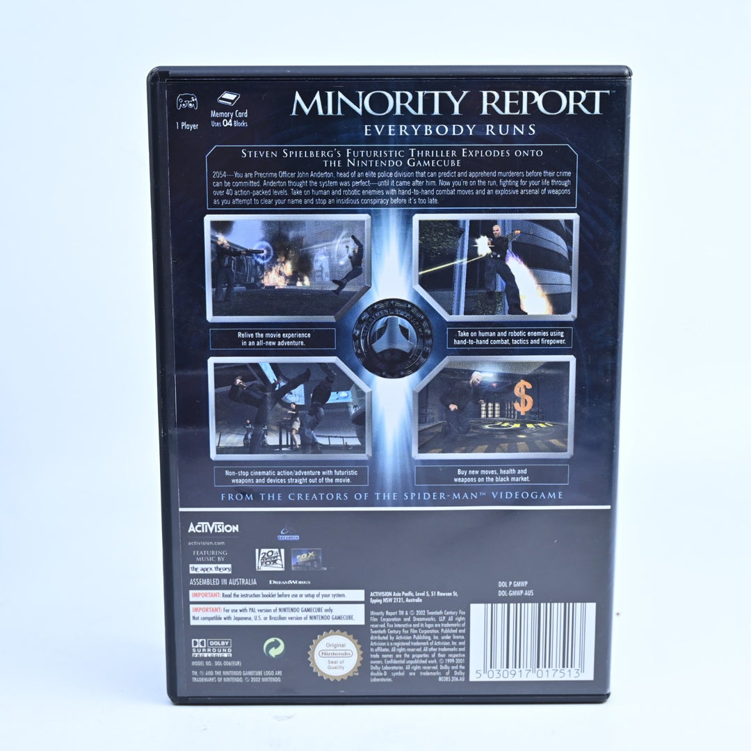 Minority Report: Everybody Runs - Nintendo Gamecube Game + Manual - PAL