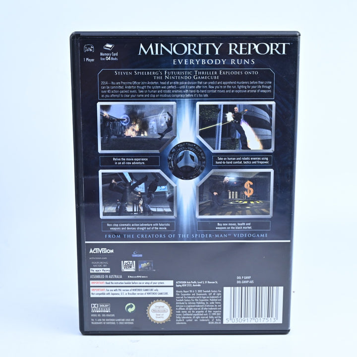 Minority Report: Everybody Runs - Nintendo Gamecube Game + Manual - PAL