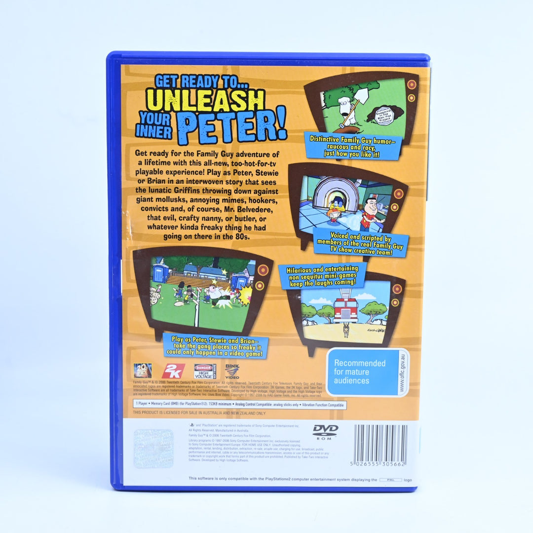 Family Guy Video Game - PS2 Game + Manual - PAL - NM DISC!