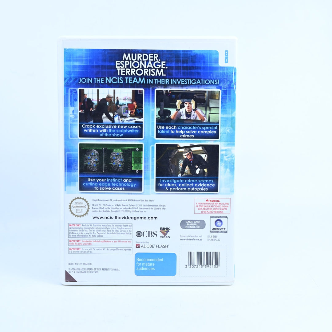 NCIS: Based on the TV Series - Nintendo Wii Game + Manual - PAL - MINT DISC!