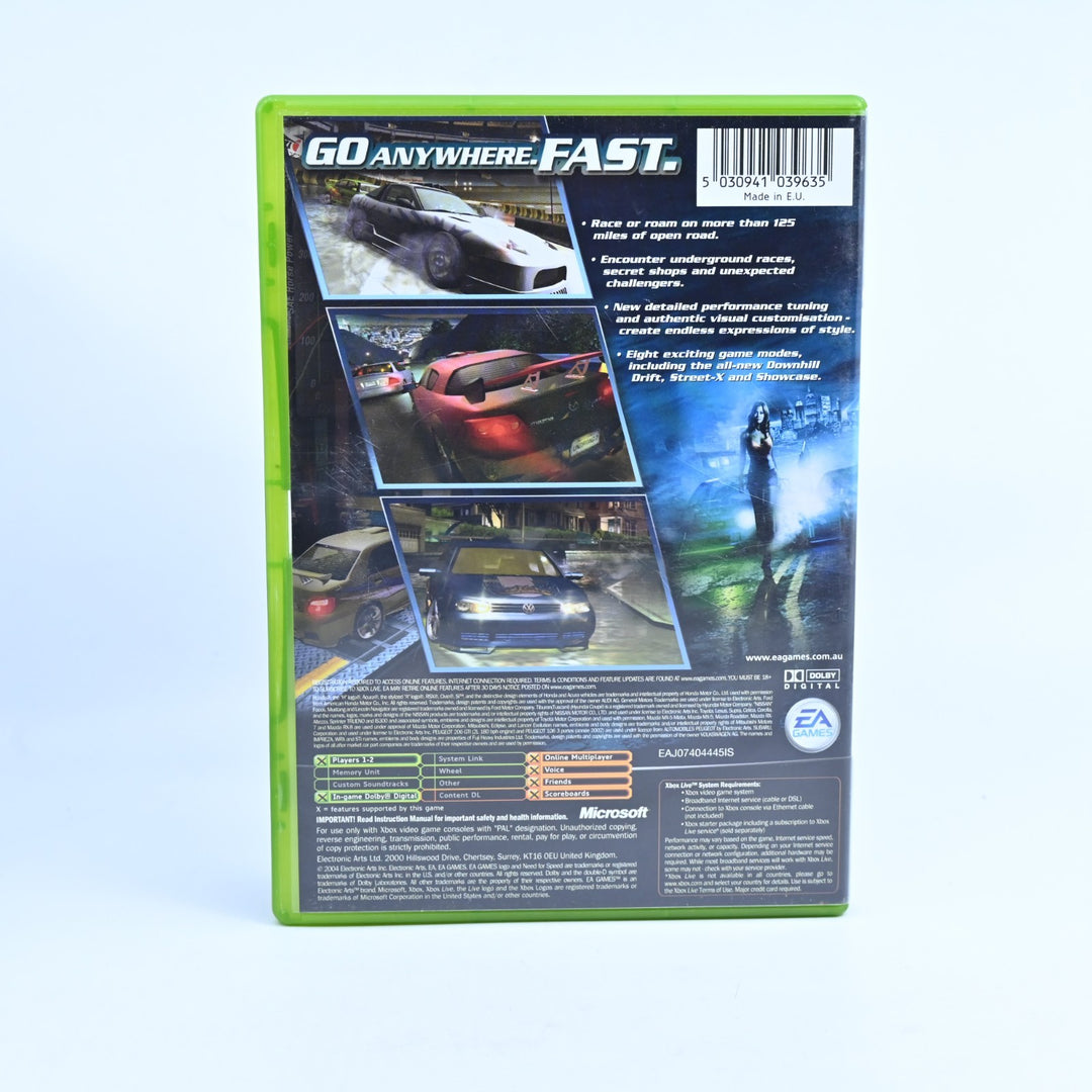 Need for Speed Underground 2 - Original Xbox Game + Manual - PAL NEAR MINT DISC!