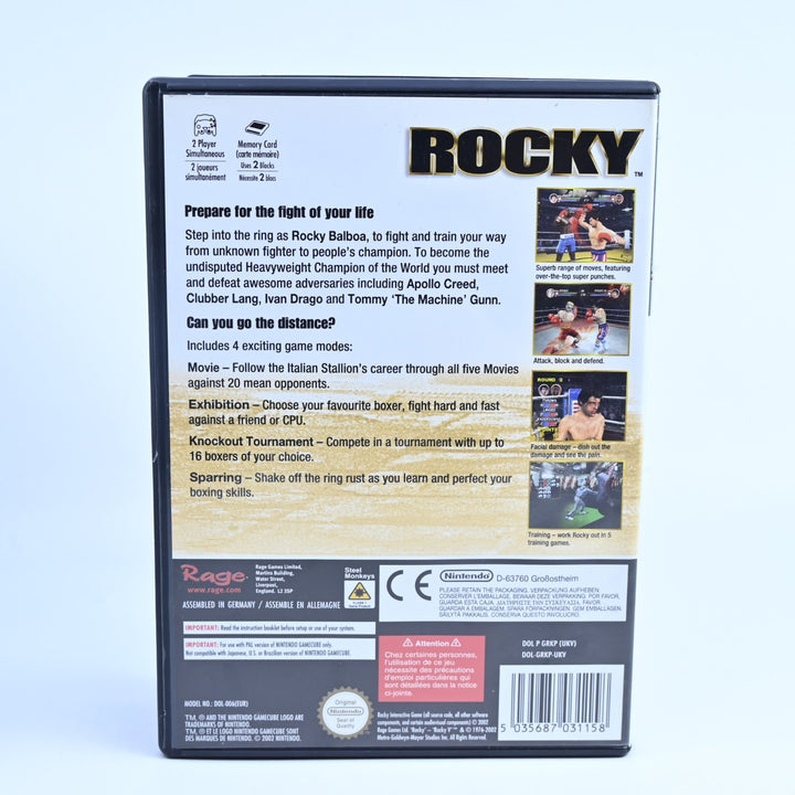 Rocky - Nintendo Gamecube Game + Manual - PAL - Ex-Rental - FREE POST!