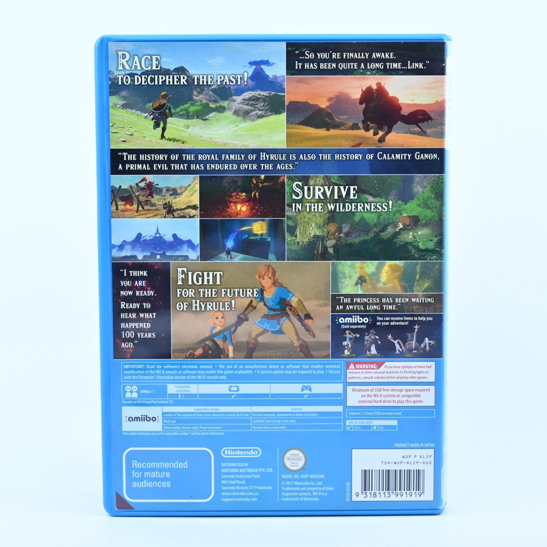 The Legend of Zelda: Breath of the Wild - Nintendo Wii U Game - PAL - FREE POST!