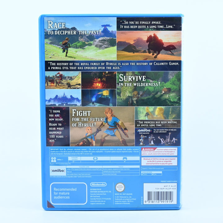 The Legend of Zelda: Breath of the Wild - Nintendo Wii U Game - PAL - FREE POST!