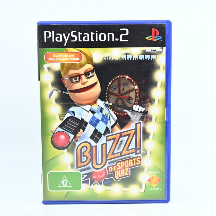 Buzz! The Sports Quiz - Sony Playstation 2 / PS2 Game + Manual - PAL