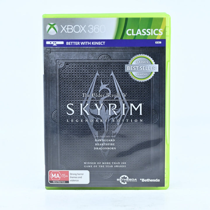 The Elder Scrolls V: Skyrim Legendary Edition - Xbox 360 Game + Map + Manual