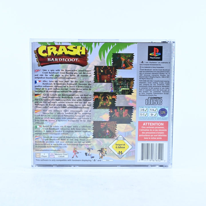 Crash Bandicoot - Sony Playstation 1 / PS1 Game + Manual - PAL - MINT DISC!