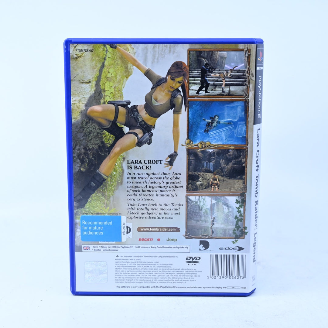 Lara Croft Tomb Raider: Legend - Sony Playstation 2 / PS2 Game + Manual - PAL