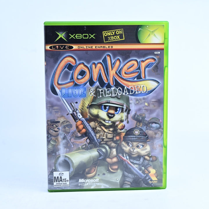 Conker: Live & Reloaded - Original Xbox Game + Manual - PAL - MINT DISC!