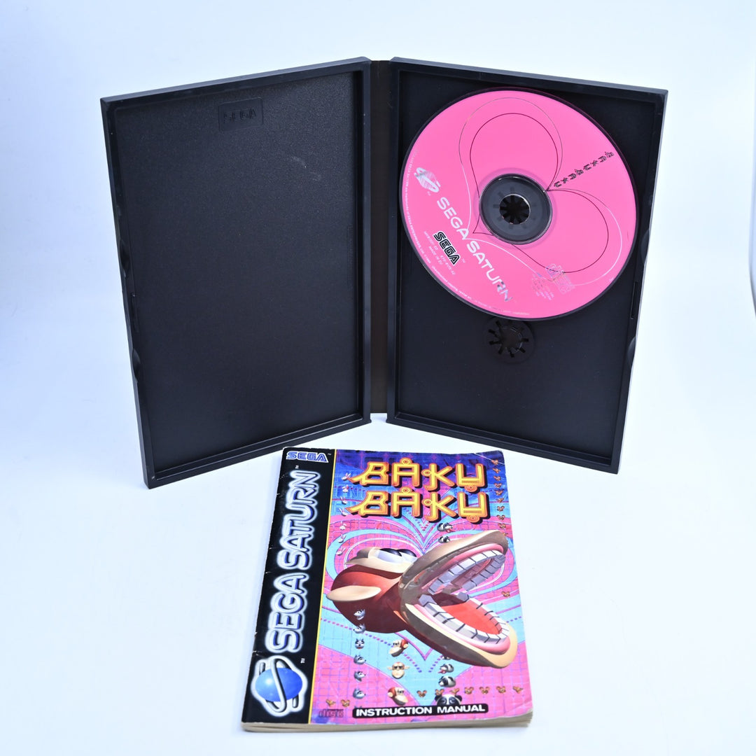 Baku Baku - Sega Saturn Game + Manual - PAL - MINT DISC!