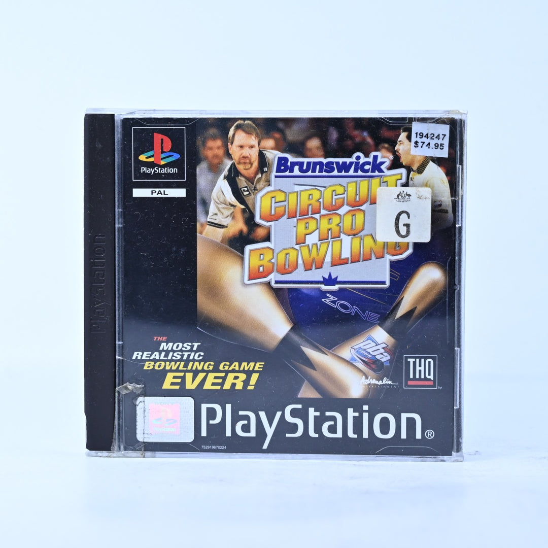 Brunswick Circuit Pro Bowling - Sony Playstation 1 / PS1 Game + Manual - PAL