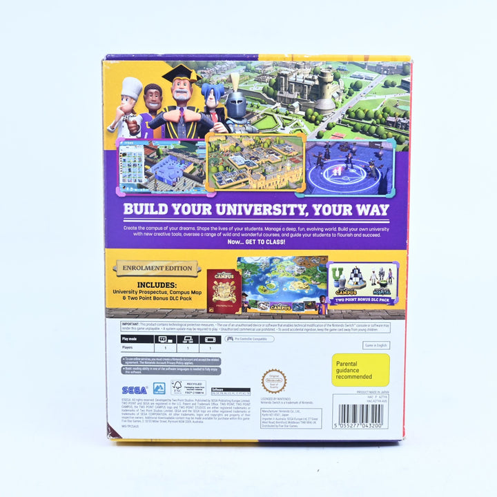 Two Point Campus - Enrolment Edition - Nintendo Switch Game - FREE POST!