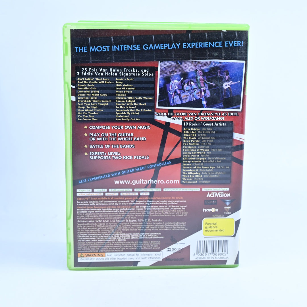 Guitar Hero: Van Halen - Xbox 360 Game + Manual - PAL - MINT DISC!
