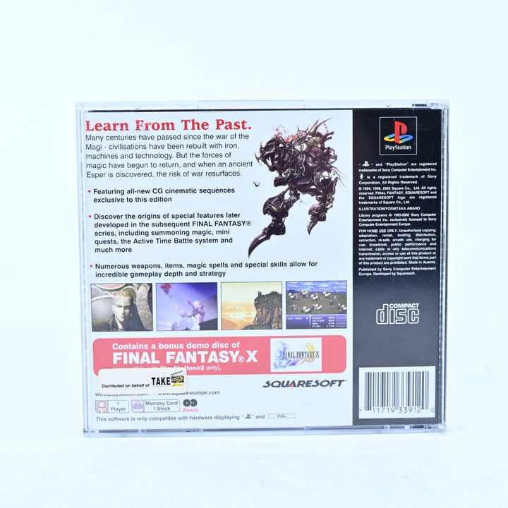 Final Fantasy VI - Sony Playstation 1 / PS1 Game + Manual - PAL - MINT DISC!