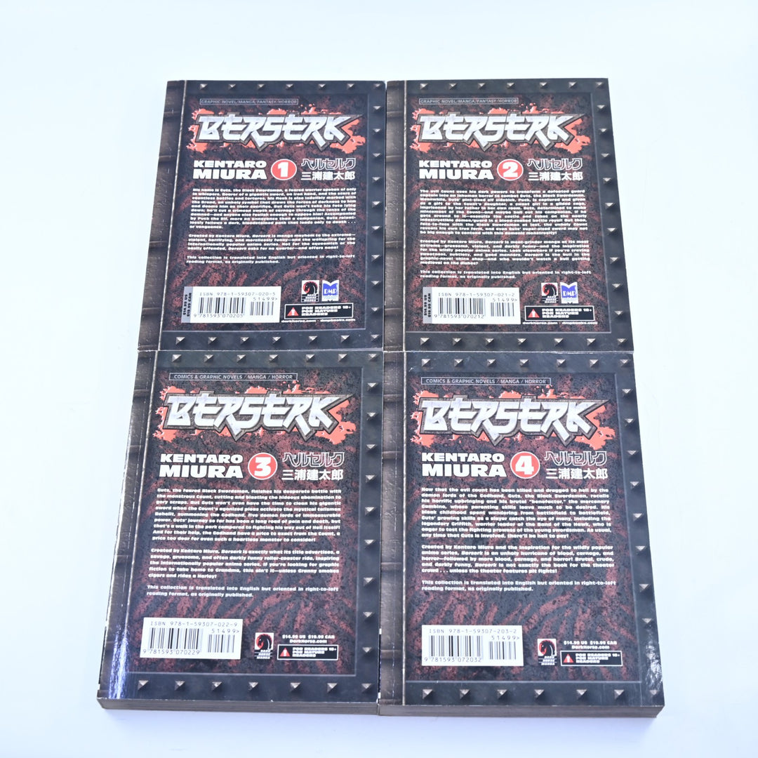 Berserk - Volumes 1-8 - Kentaro Miura - Digital Manga Publishing - Manga