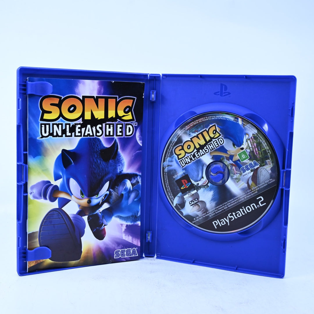 Sonic Unleashed - Sony Playstation 2 / PS2 Game + Manual - PAL - MINT DISC!