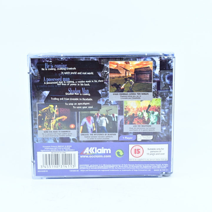 Shadow Man - Sega Dreamcast Game + Manual & Poster - PAL - MINT DISC!