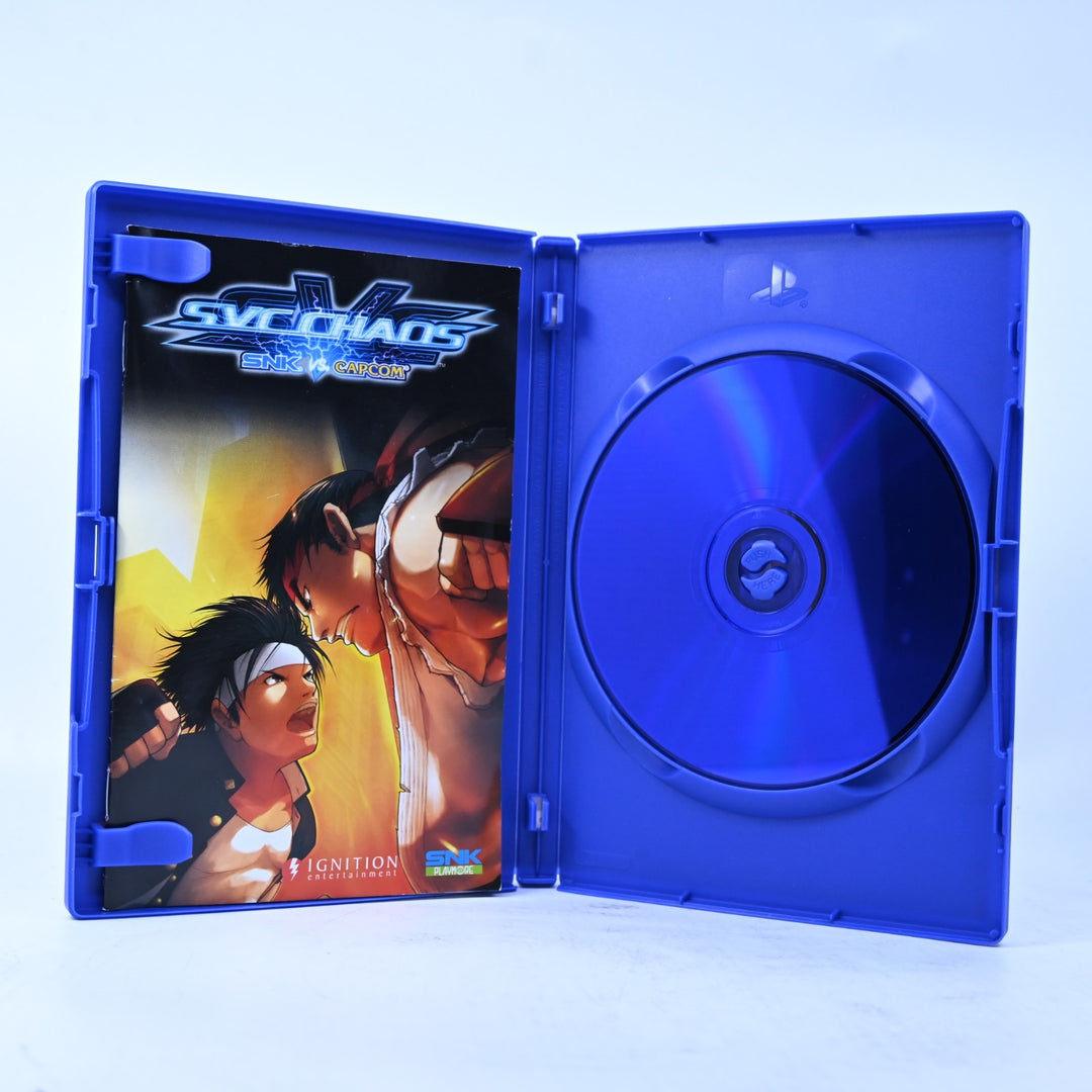 SNK vs Capcom: SVC Chaos - Sony Playstation 2 / PS2 Game + Manual - PAL