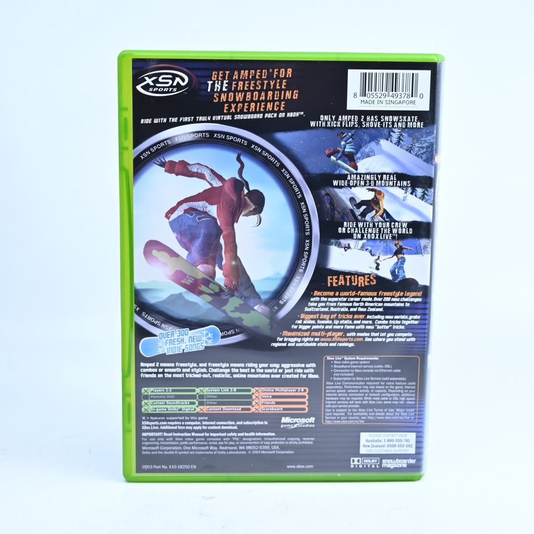 Amped 2 - Original Xbox Game + Manual - PAL - MINT DISC!