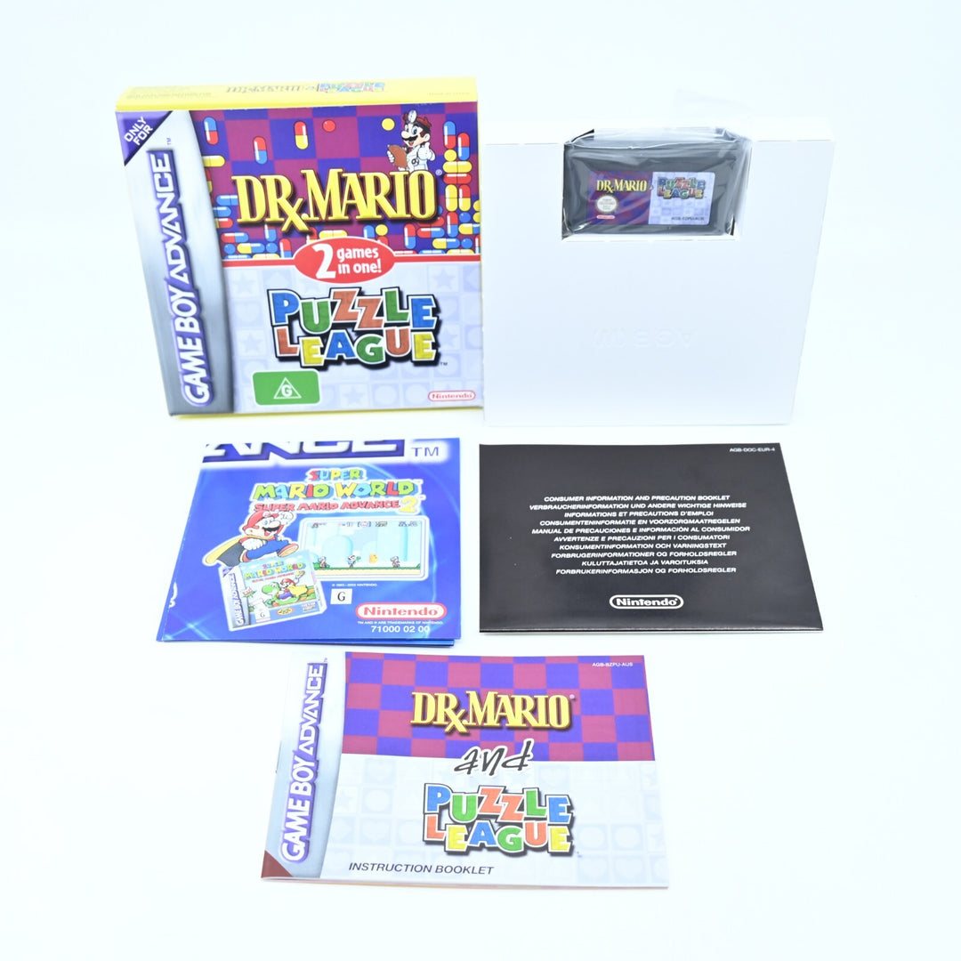 MINT! Dr. Mario &amp; Puzzle League - Nintendo Gameboy Advance / GBA Boxed Game