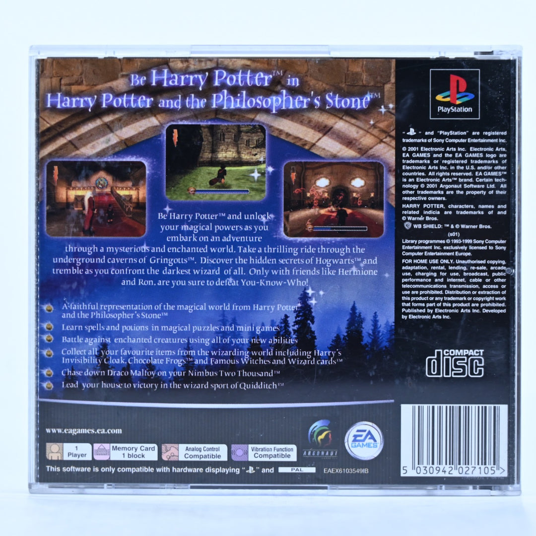 Harry Potter and the Philosopher's Stone - Playstation 1 / PS1 Game + Manual