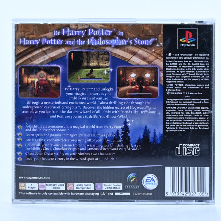 Harry Potter and the Philosopher's Stone - Playstation 1 / PS1 Game + Manual