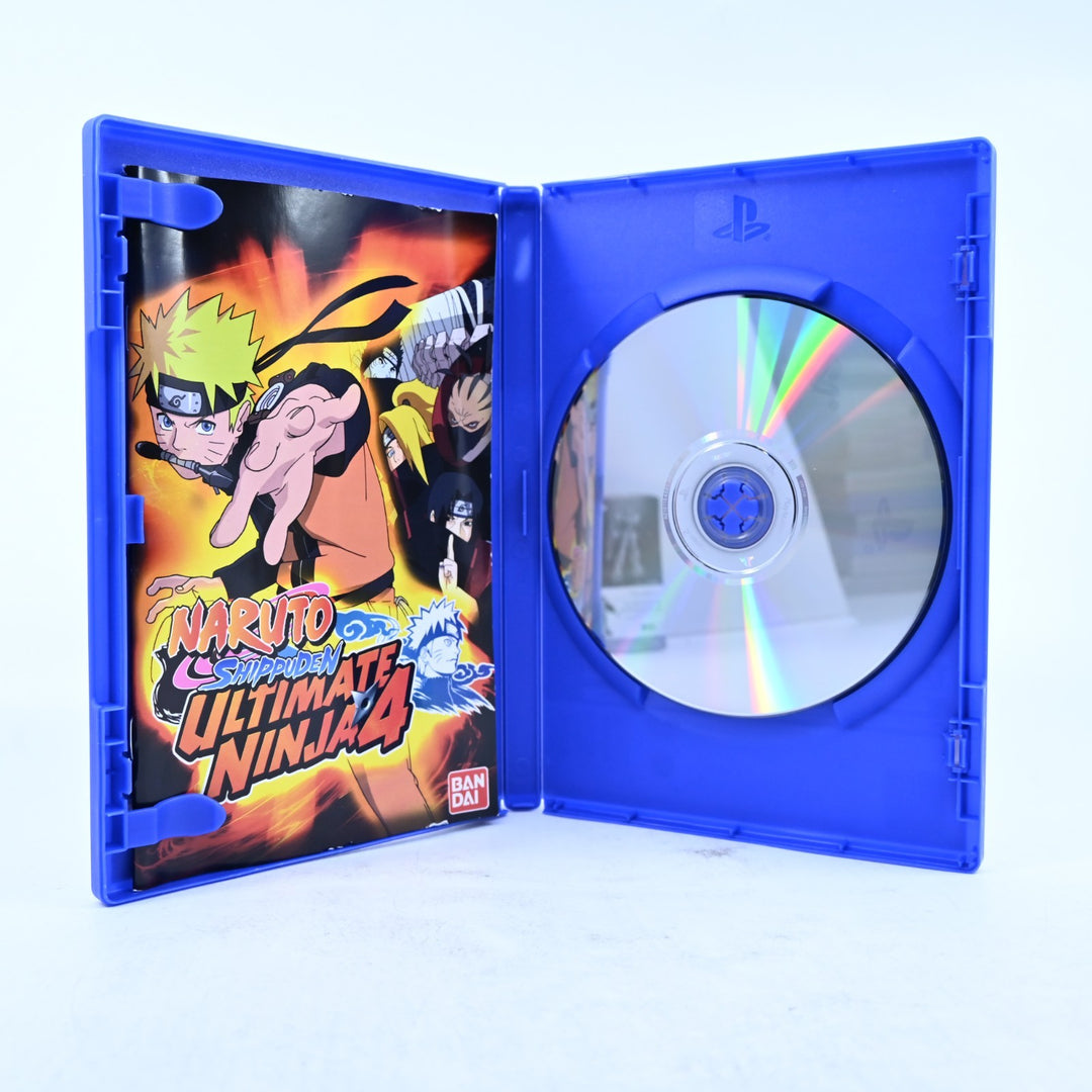 Naruto Shippuden Ultimate Ninja 4 Sony Playstation 2 PS2 Game + Manual + Sleeve
