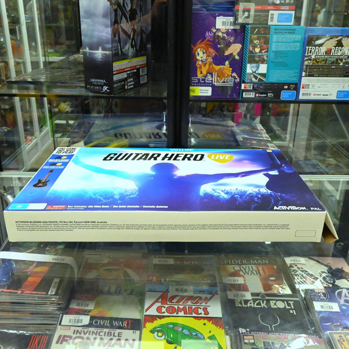 Guitar Hero Live - Box with Guitar & Nintendo Wii U Game - PAL - FREE POST!
