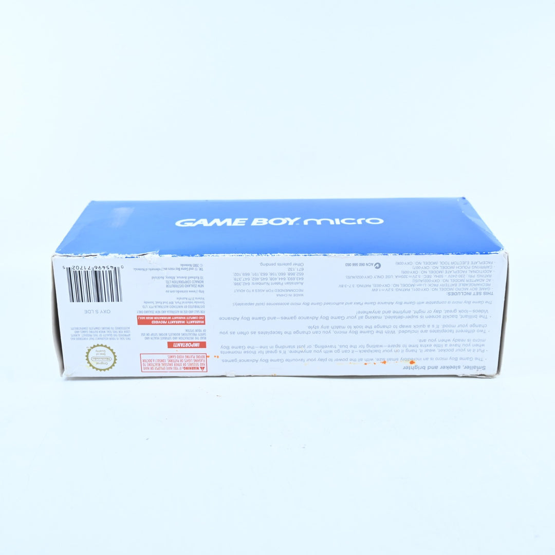 OXY-001 Blue - Nintendo Gameboy Micro Boxed Console - FREE POST!