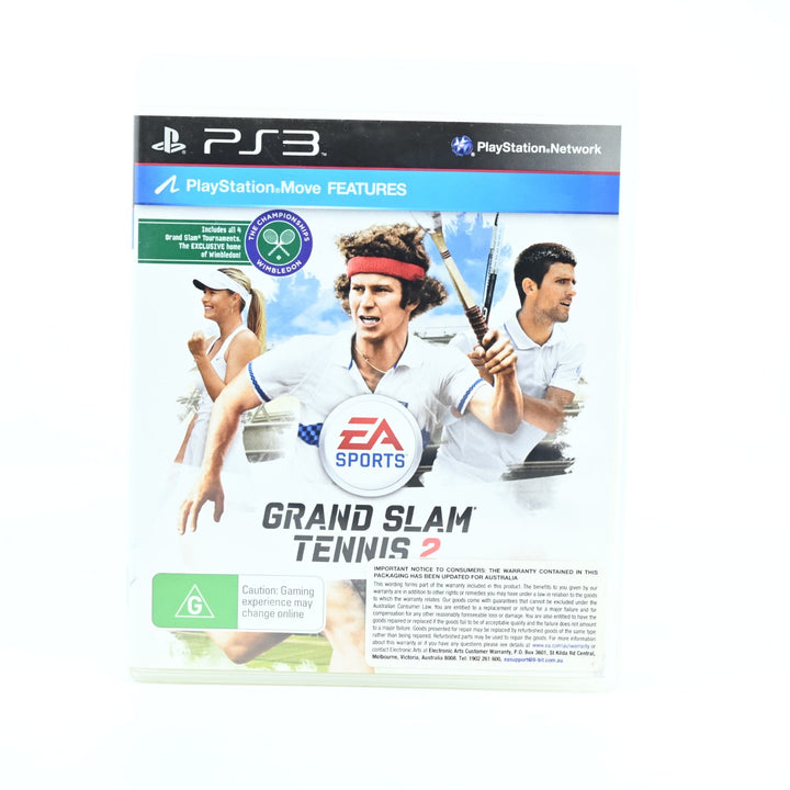 Grand Slam Tennis 2 - Sony Playstation 3 / PS3 Game + Manual - FREE POST!