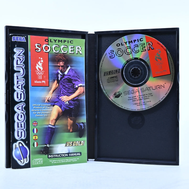 Olympic Soccer - Sega Saturn Game + Manual - PAL - MINT DISC!