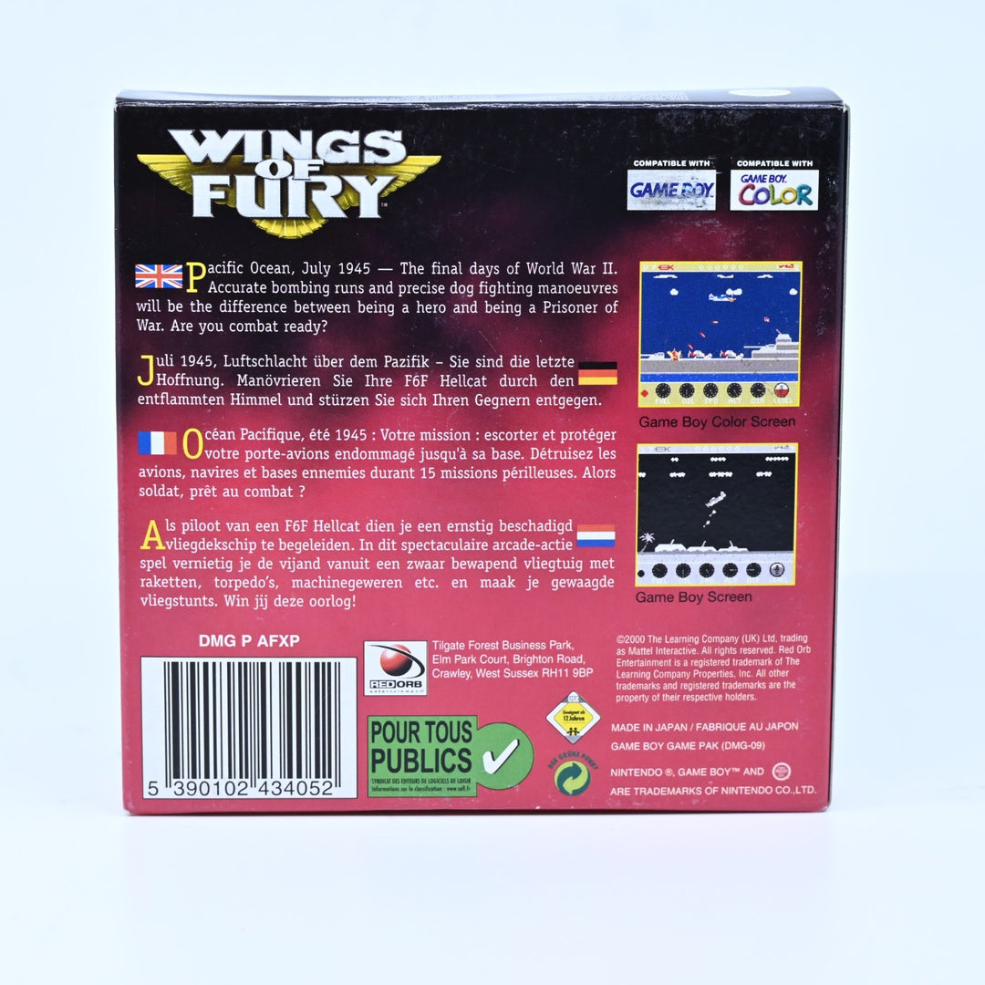 Wings of Fury - Nintendo Gameboy Color Boxed Game - PAL - FREE POST!