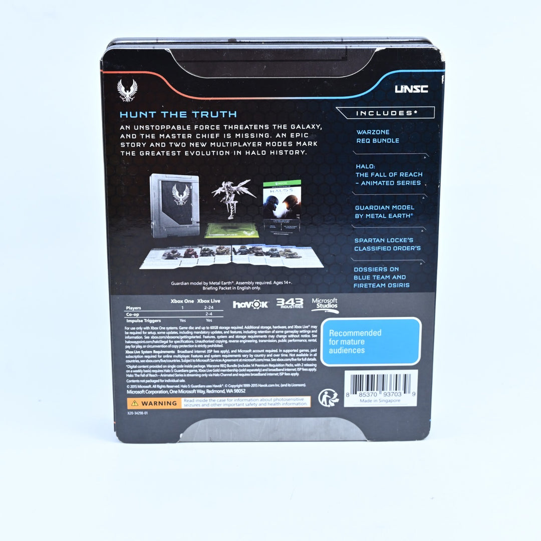 Halo 5: Guardians Limited Edition - Steelbook + Metal Earth Kit - Xbox One Game