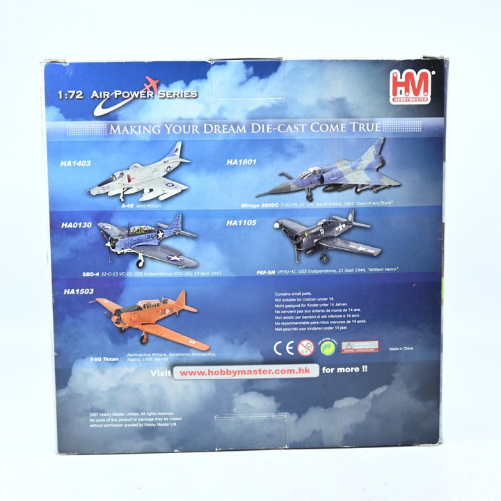 Hobby Master 1:72 Ju-87 D3 "Captured Stuka" 601SQN HA0135 - Die Cast Plane