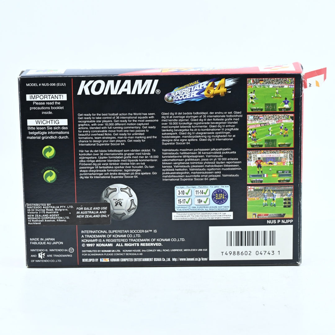 International Superstar Soccer 64 - N64 / Nintendo 64 Boxed Game - PAL