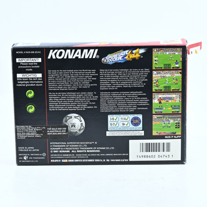 International Superstar Soccer 64 - N64 / Nintendo 64 Boxed Game - PAL