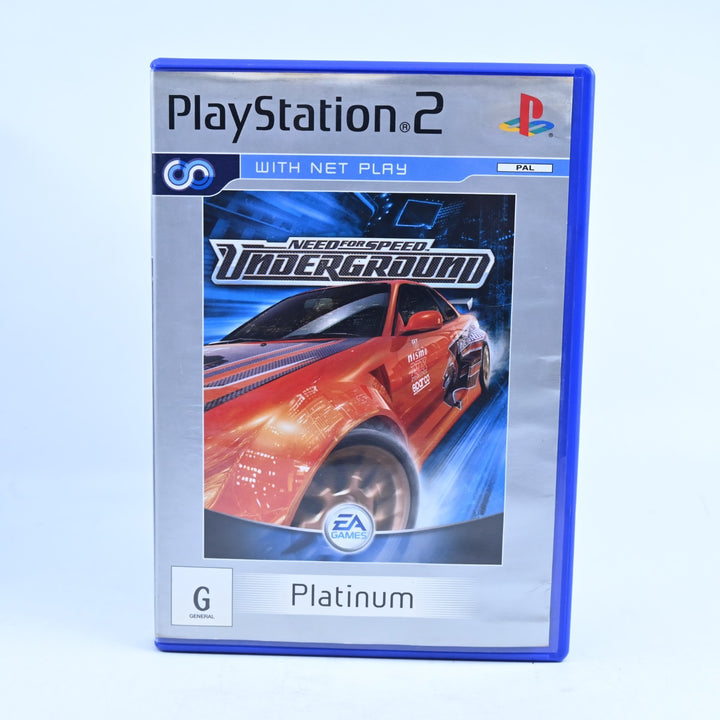 Need for Speed Underground - Sony Playstation 2 / PS2 Game + Manual - PAL